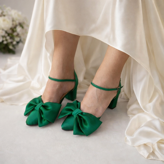 Emerald Satin Maddie