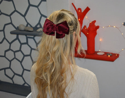 Maddie Velvet Hair Bow