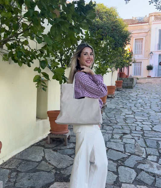 SANDY BEIGE Tote bag