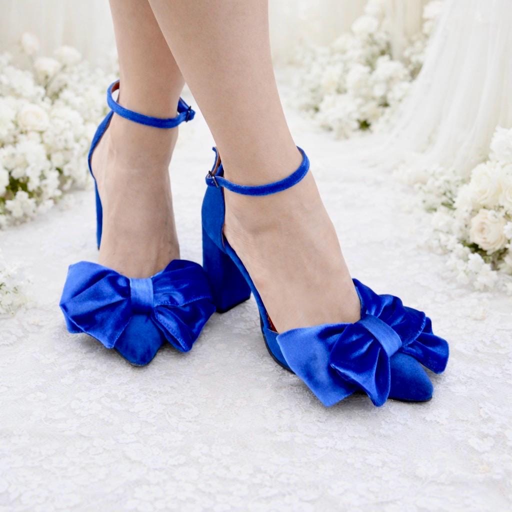 Maddie Bow Royal Blue