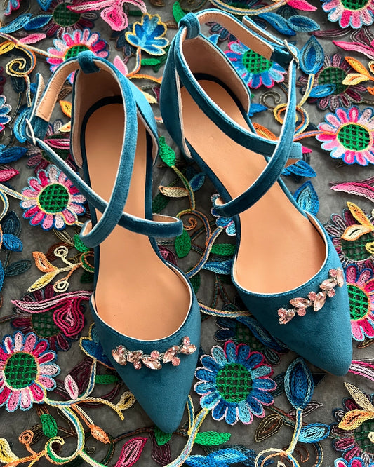 IRIS Teal pumps