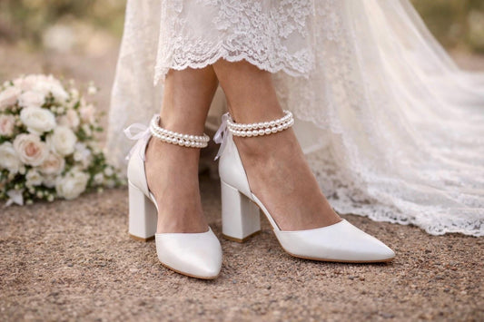 Annabelle Pearl Block heels