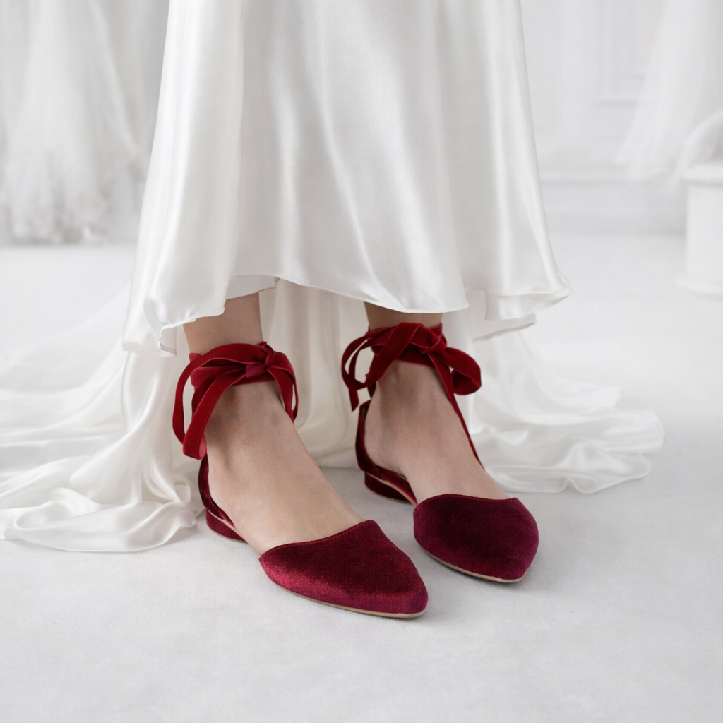 EVA Velvet ballet flats