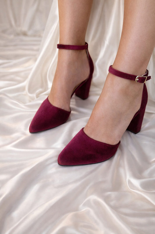 Melia Burgundy Velvet