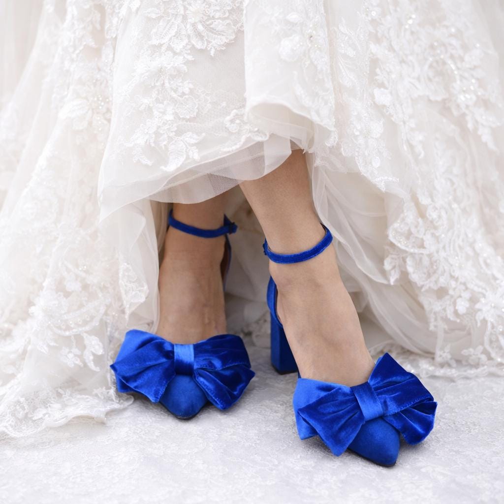 Maddie Bow Royal Blue