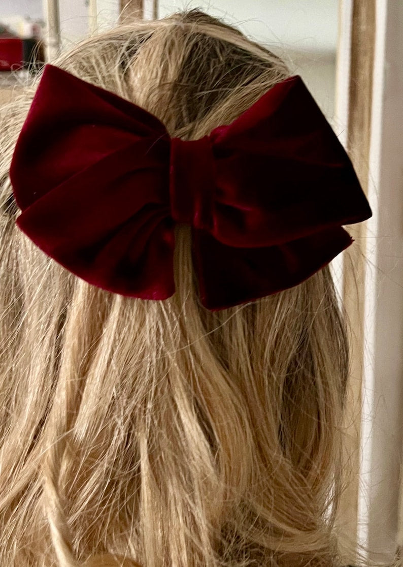 Maddie Velvet Hair Bow