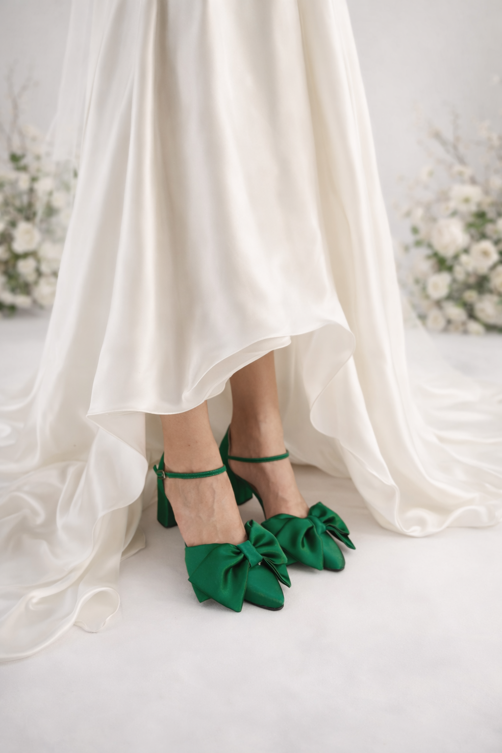 Emerald Satin Maddie