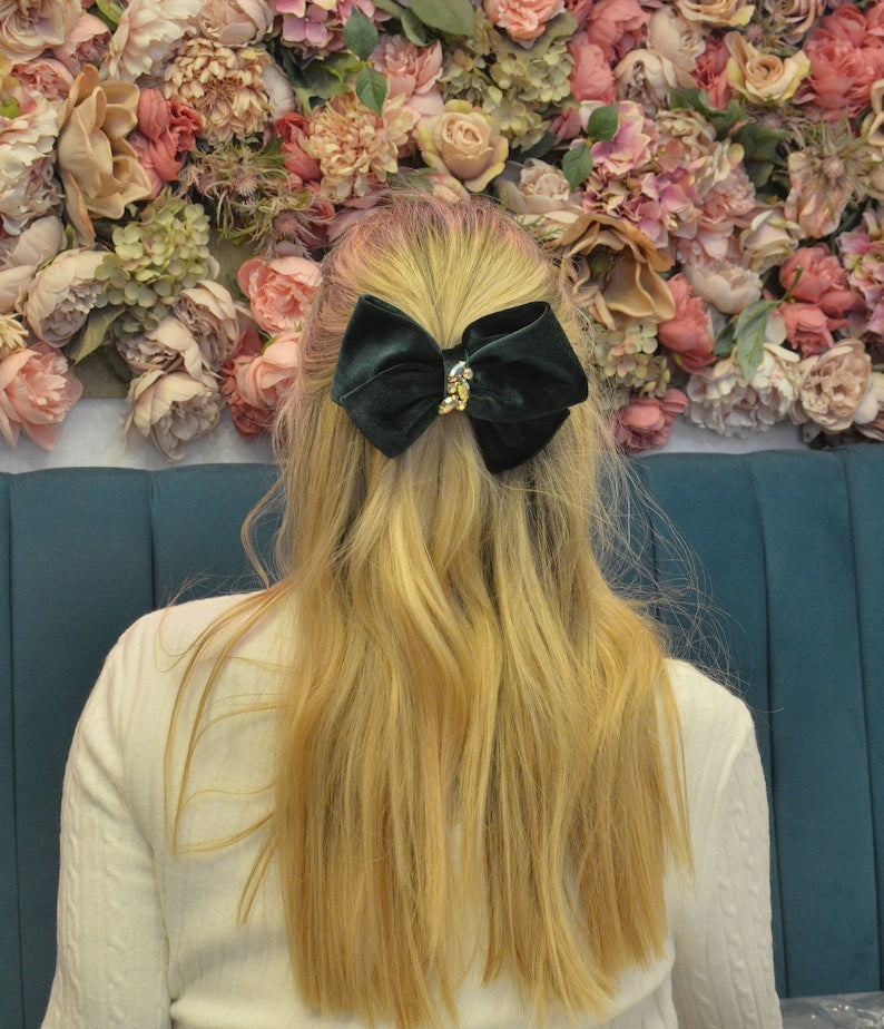 Claire Velvet Hair Bow
