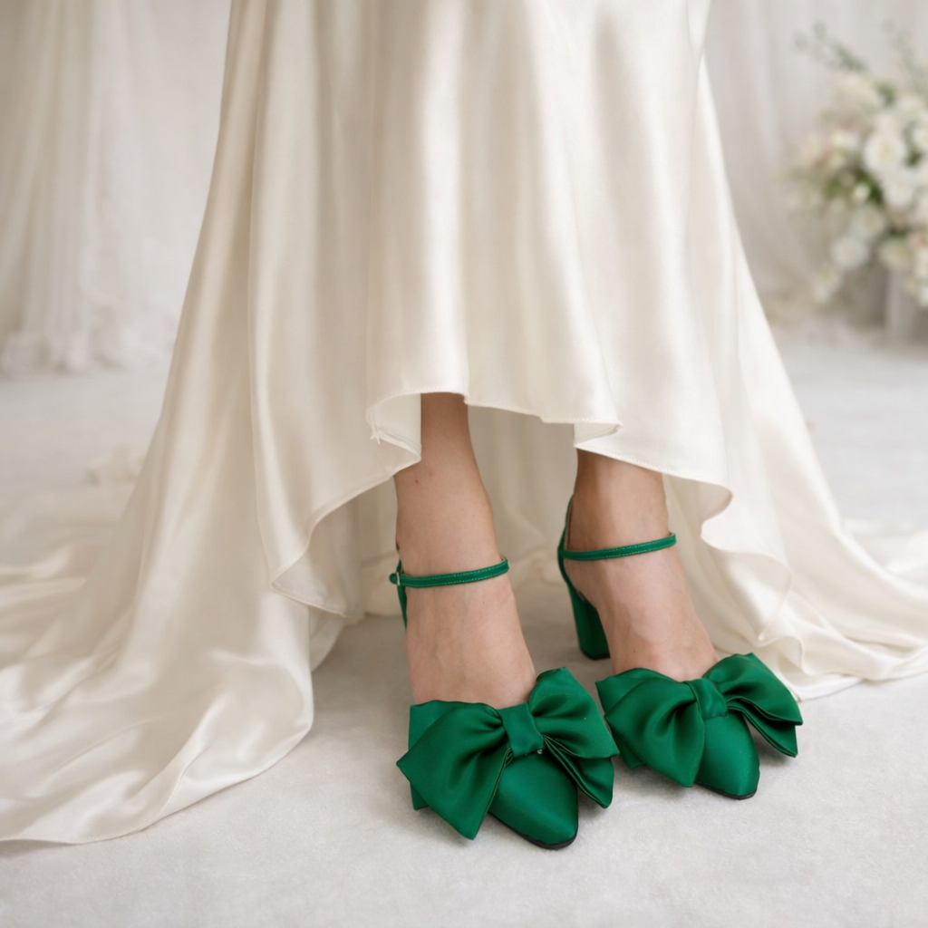 Emerald Satin Maddie