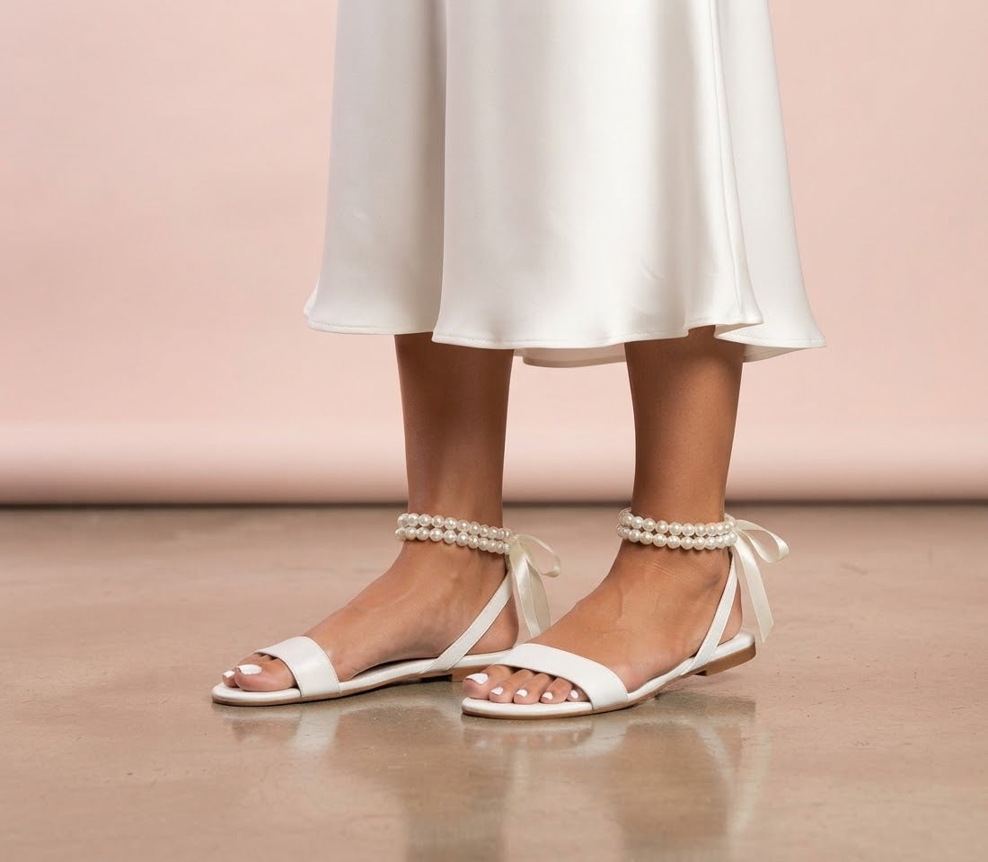 Pearl Ankle Strap Sandals ANTHI