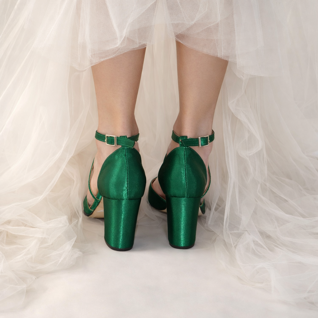 Emerald Satin Maddie