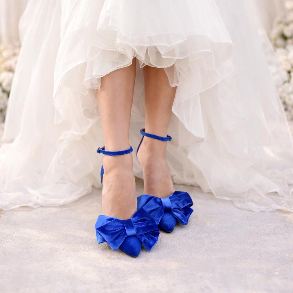 Maddie Bow Royal Blue