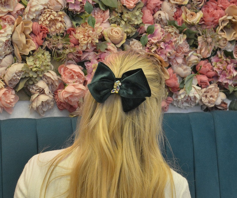 Claire Velvet Hair Bow