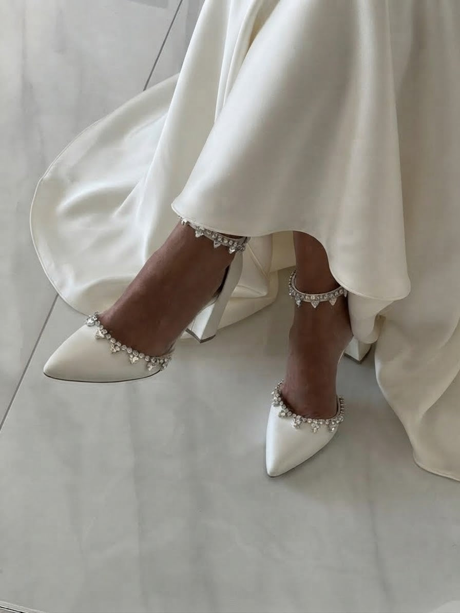 Crystal Rhinestone Wedding Shoes HARRIET
