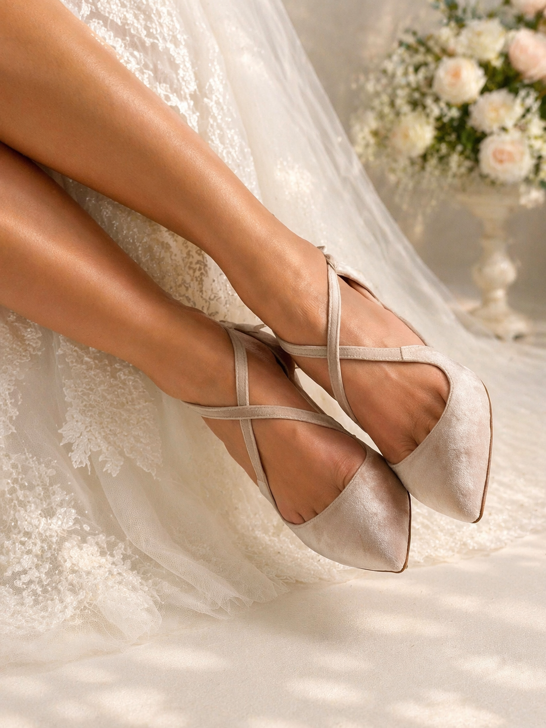 Sophia Beige Velvet