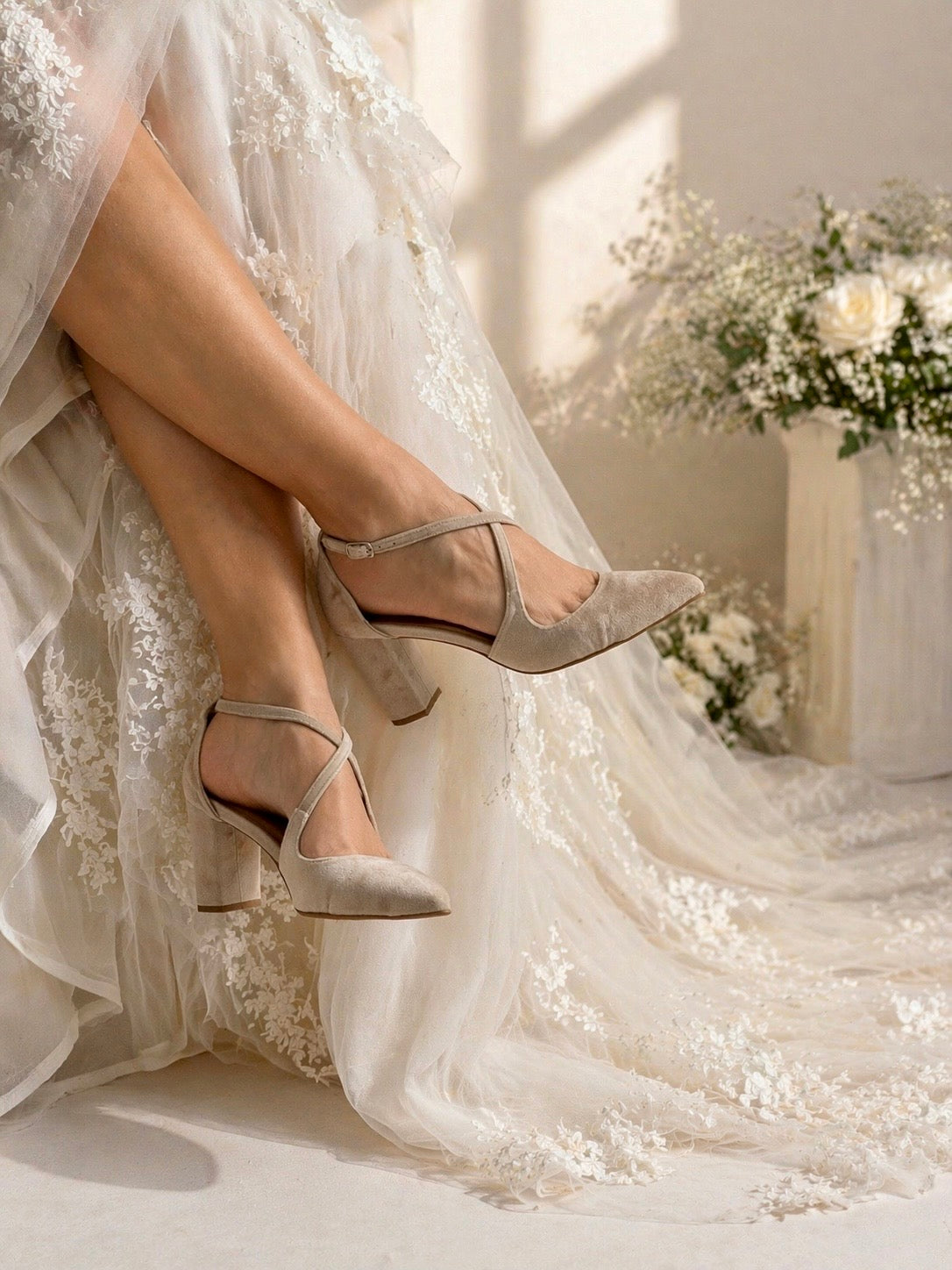Sophia Beige Velvet