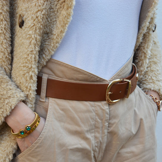 Leather Belt GOLDEN ARROW