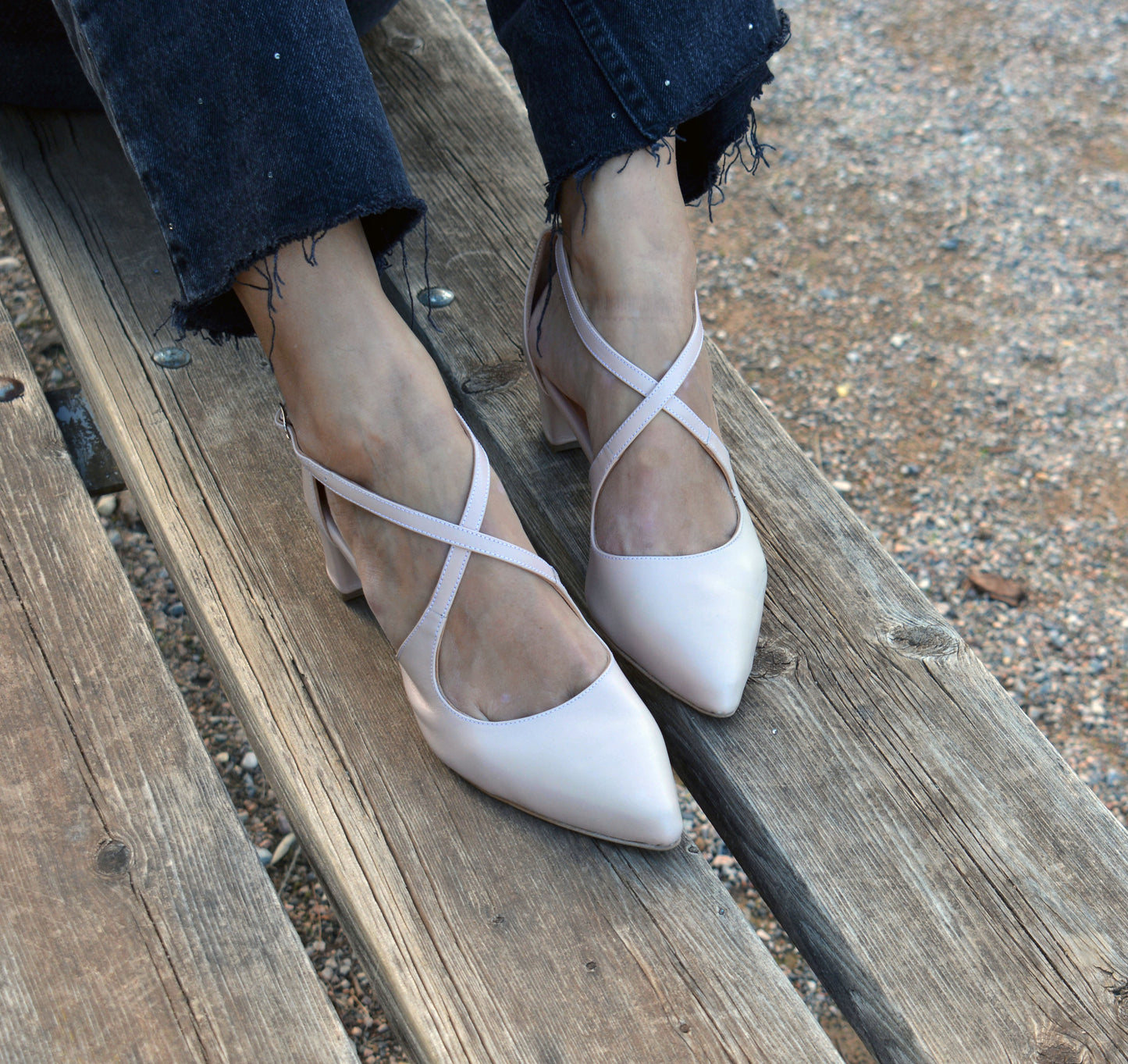 Sophia Leather Heels