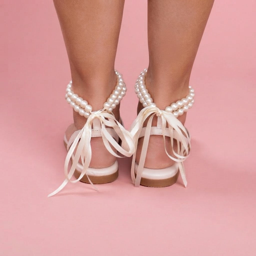 Pearl Ankle Strap Sandals ANTHI