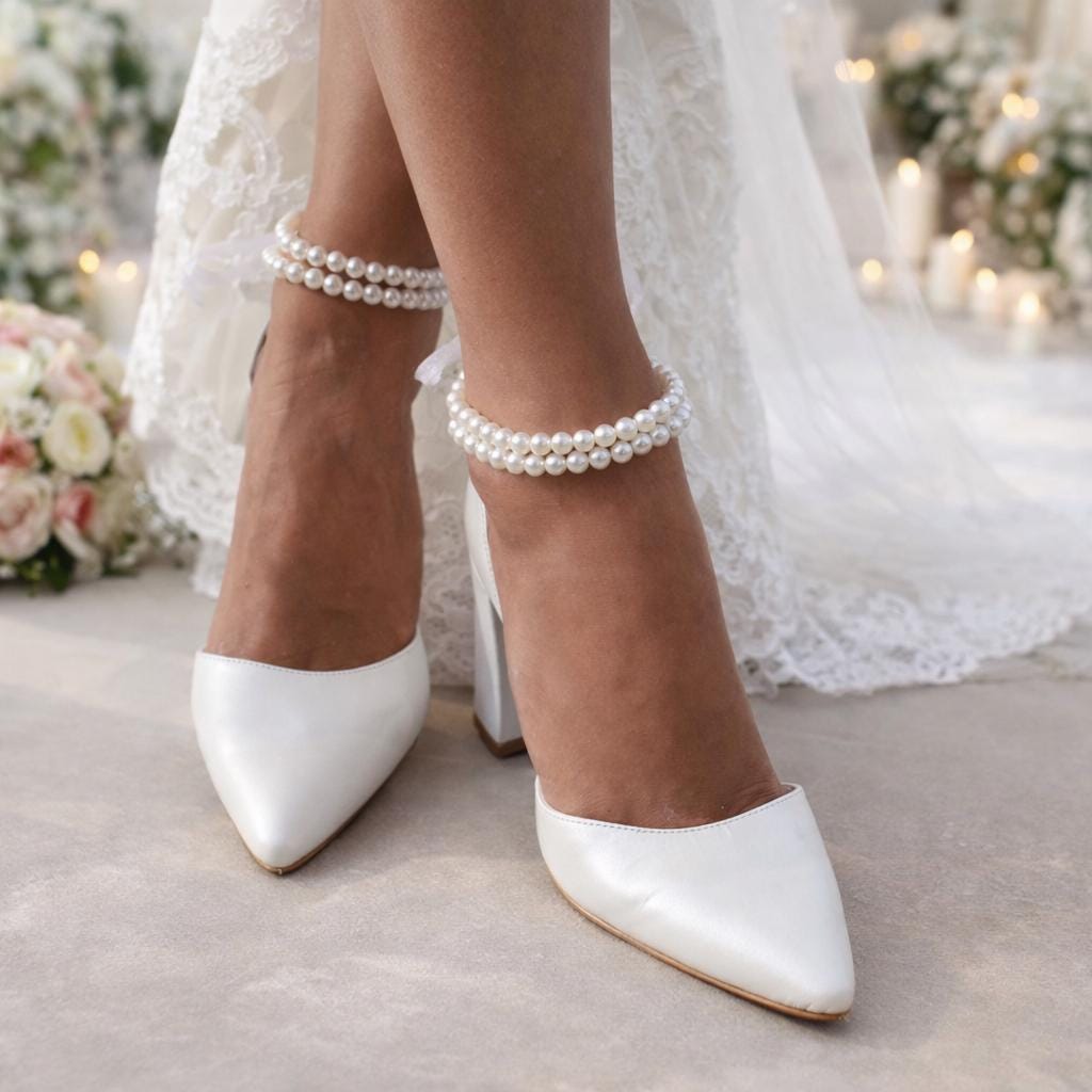 Annabelle Pearl Block heels