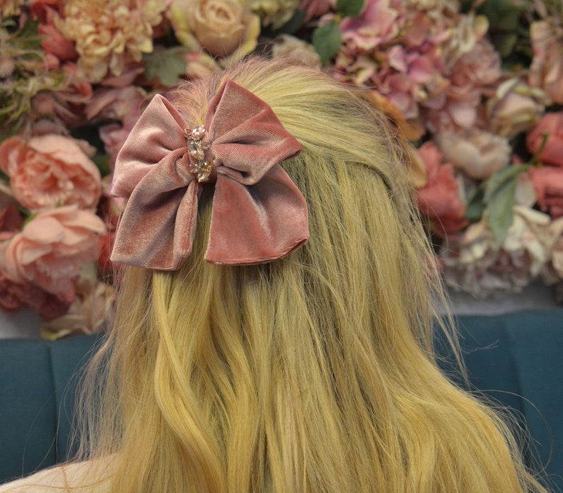 Elise Velvet Hair Bow