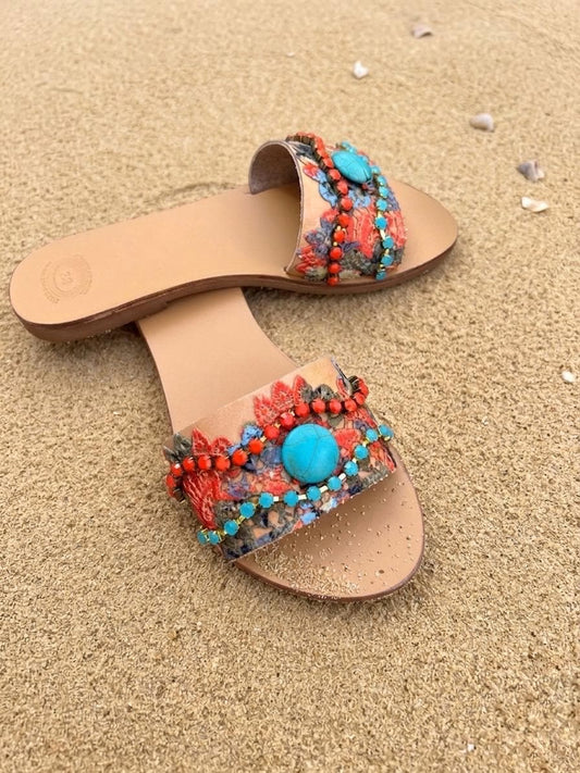 SUMMER BREEZE Handmade Leather Boho Sandals
